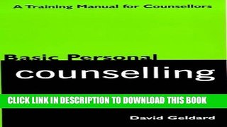 [PDF] Basic Personal Counseling: A Training Manual for Counsellors Full Colection