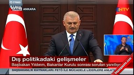 Başbakan Yıldırım'dan Mısır açıklaması