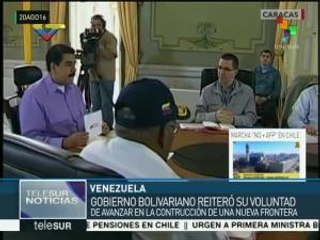 Pdte. venezolano reitera su compromiso de crear una frontera de paz