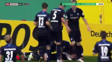 Sven Michel Goal HD - Paderborn 1-1 Sandhausen - 22-08-2016