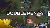 Sneaky, Meteos & Bjergsen - Jhin Double Penta - Dynamic Queue Funny Moments