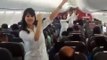 Air hostesses dancing in plane during flight on urdu song