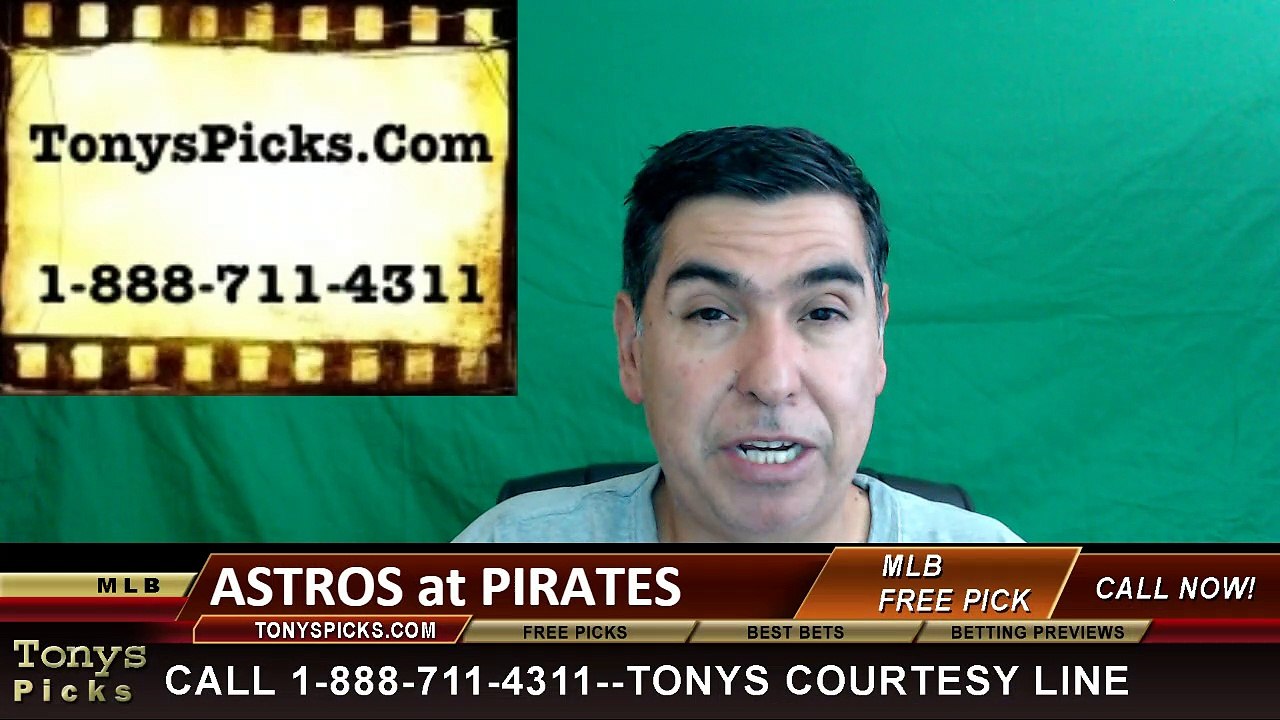Pittsburgh Pirates vs. Houston Astros Free Pick Prediction MLB Baseball Odds Series Preview