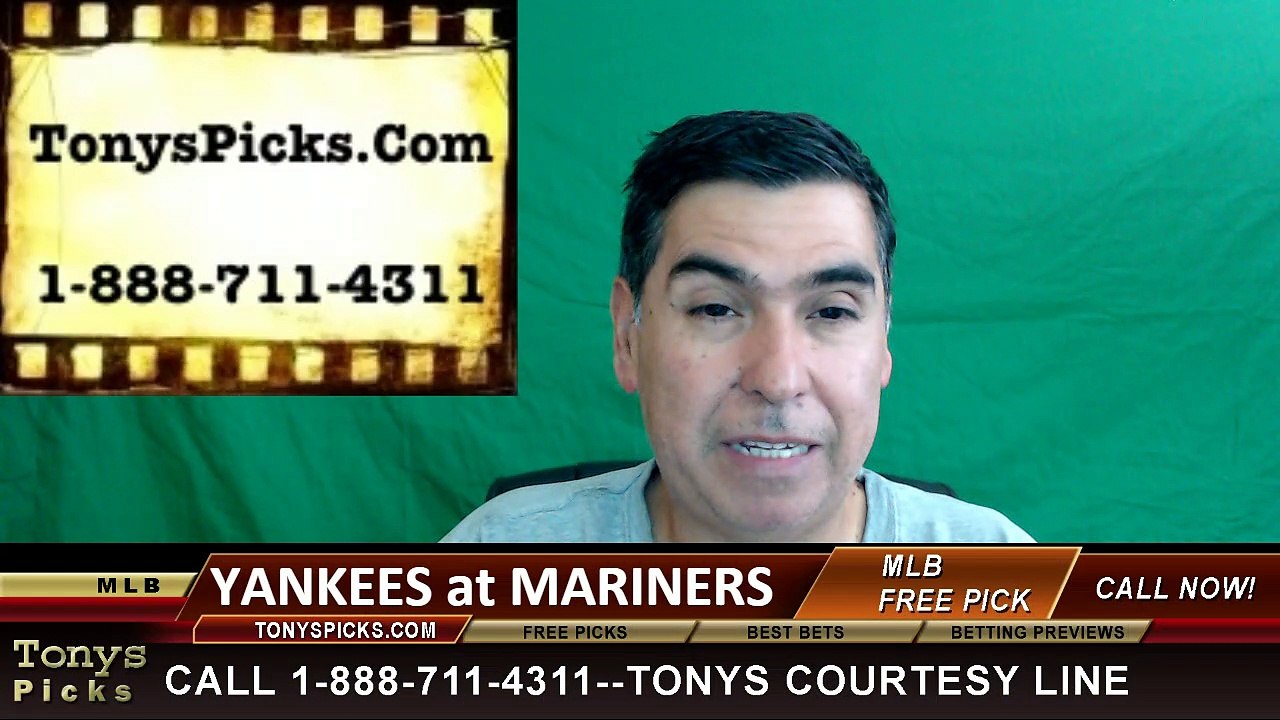 Seattle Mariners vs. New York Yankees Free Pick Prediction MLB Baseball Odds Series Preview