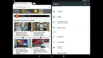 Multitasking in Android 7.0 Nougat on a Nexus 9 tablet