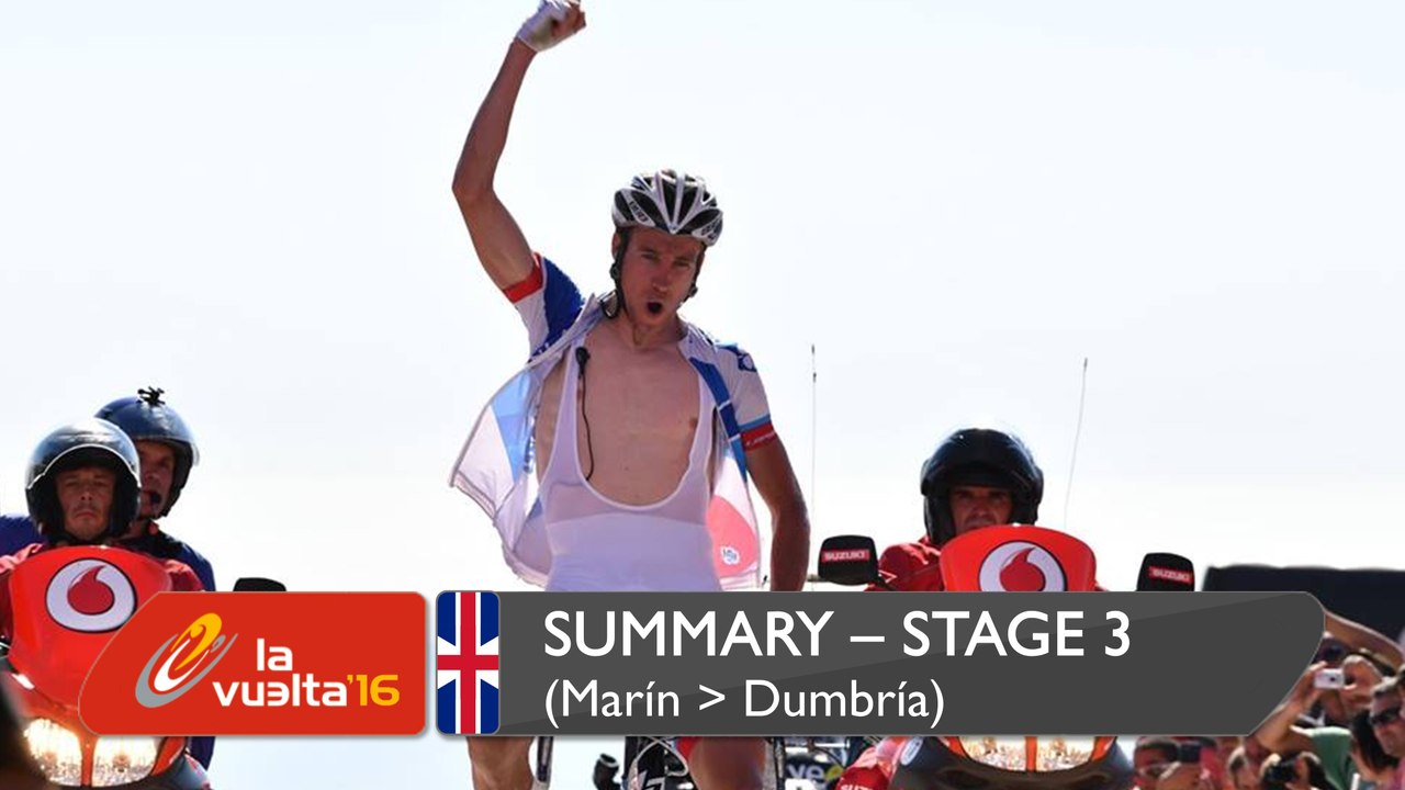 Summary - Stage 3 (Marín / Dumbría. Mirador de Ézaro) - La Vuelta a España 2016