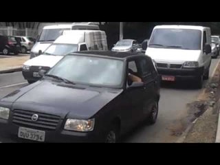 Ciclistas - Final da Av. Nove de Julho com Av. Cidade Jardim