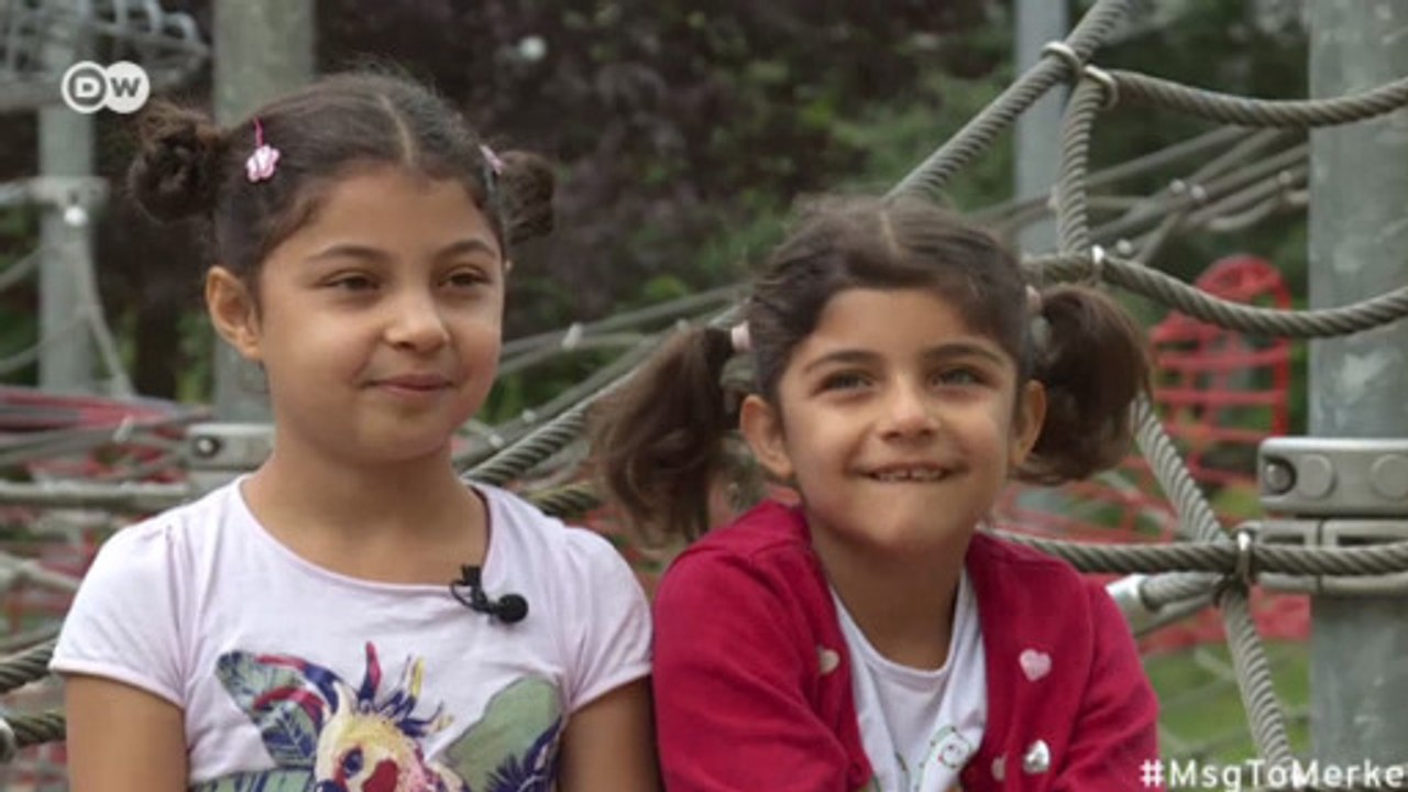 Послание для Меркель: Рошин и Рима - дети-беженцы из Алеппо (22.08.2016)