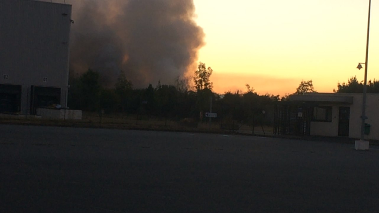 Incendie au centre de valorisation des déchets