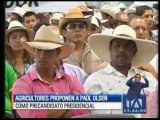 Presentan a Paúl Olsen como precandidato presidencial