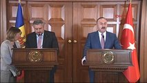 Dışişleri Bakanı Çavuşoğlu, Moldova Disisleri Bakani Andrei Galbur ile Ortak Basın Toplantısı...