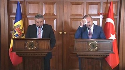 Dışişleri Bakanı Çavuşoğlu, Moldova Disisleri Bakani Andrei Galbur ile Ortak Basın Toplantısı...