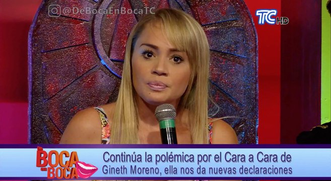 Gineth Moreno nos da nuevas declaraciones