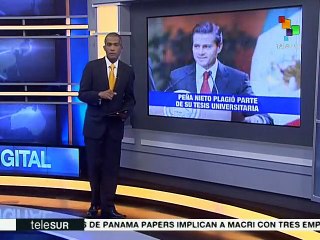 Polémica por revelación de plagio en tesis universitaria de Peña Nieto