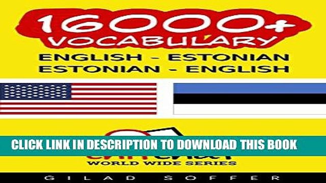 [PDF] 16000+ English - Estonian Estonian - English Vocabulary (ChitChat WorldWide) Popular Online