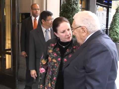 Henry Kissinger visits Burmese President Thein Sein