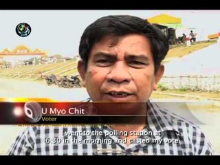 Voting in Sagaing