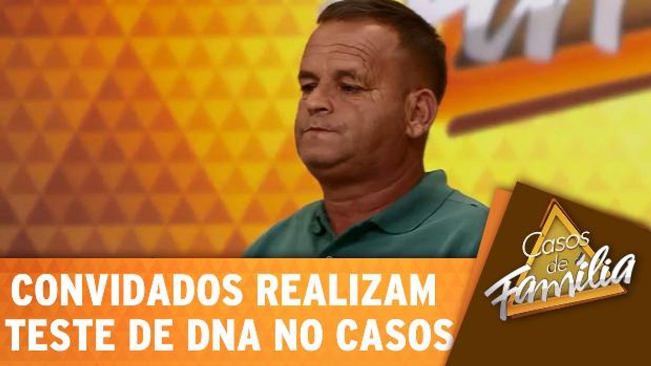Convidado comemora com resultado do exame de DNA!