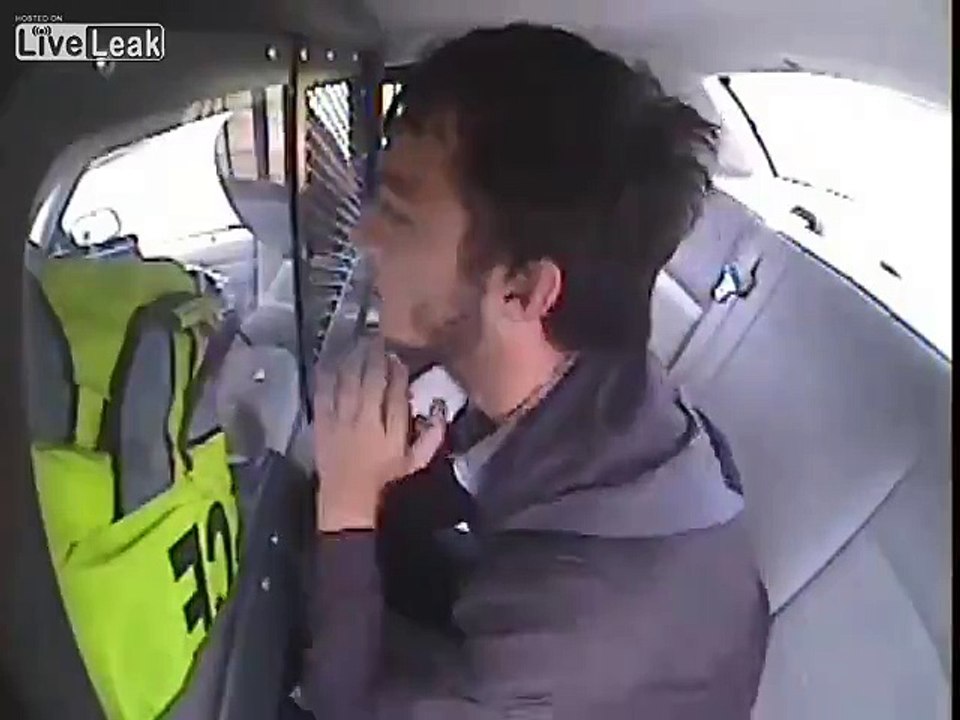 Suspect thrown out back window in cruiser crash