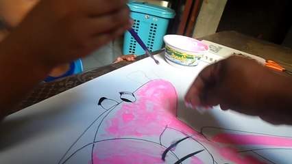 MI PEQUEÑO WILLIAN DIBUJANDO LA PANTERA ROSA