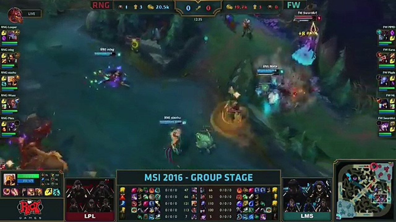 RNG vs FW - MSI 2016 (Mid-Season Invitational) - Royal Never Give Up vs Flash Wolves_6