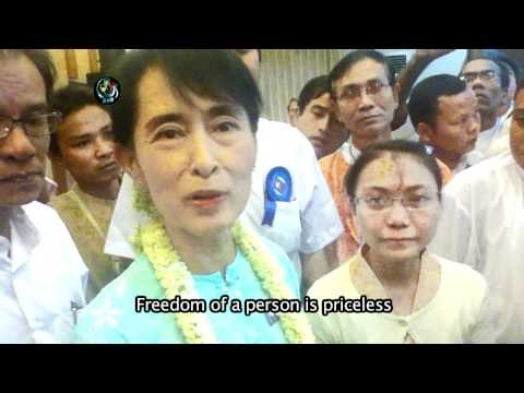Aung San Suu Kyi responds to amnesty