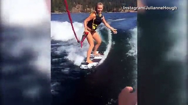Julianne Hough clears way for wakeboarding