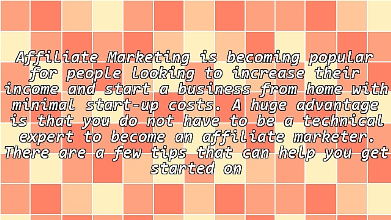 Five Starting Tips for New Affiliate Marketers