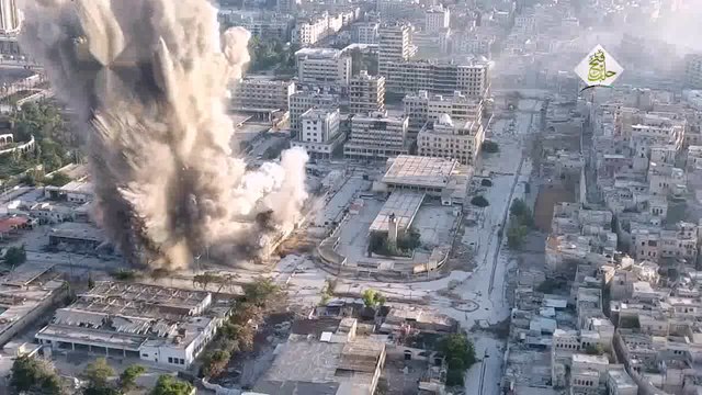 Сирийский Сталинград . В боях за Алеппо силы оппозиции взорвали тоннель, погибли десятки солдат Асада