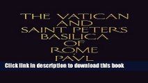 Read The Vatican and Saint Peter s Basilica of Rome  Ebook Free