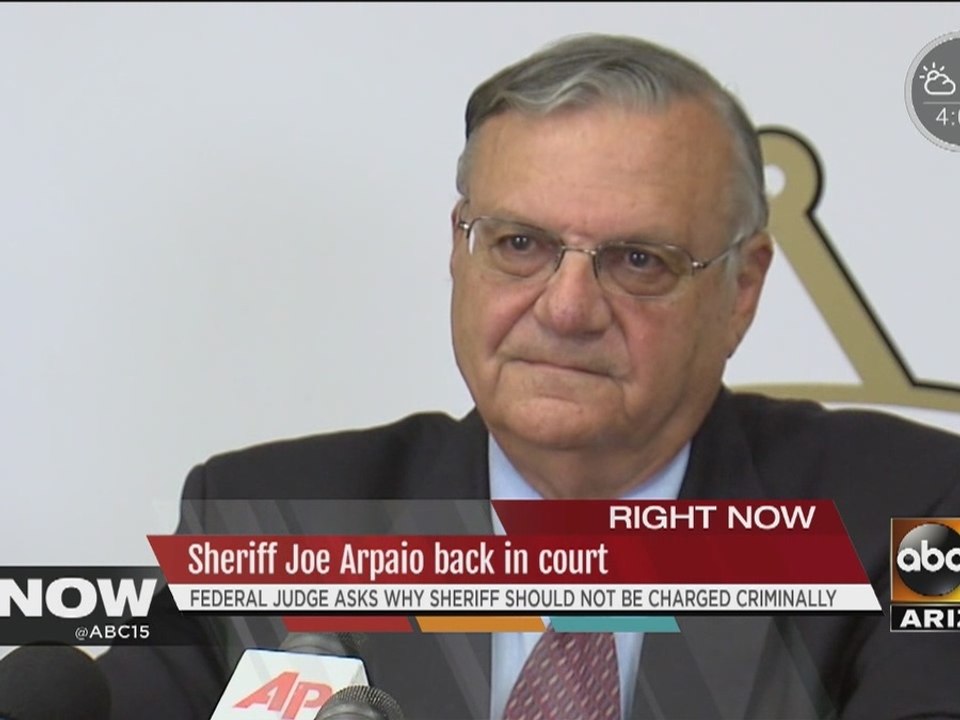 Sheriff Joe Arpaio back in court