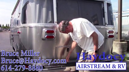 Airstream 25ft Flying Cloud rear double bed at Haydocy Airstream & RV