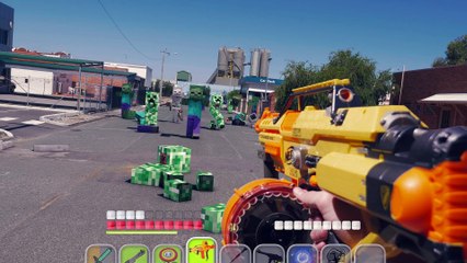 Minecraft In Real Life with Mods   Nerf, Mario, LEGO & More