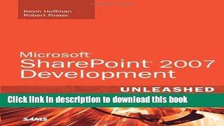 Download Microsoft SharePoint 2007 Development Unleashed PDF Online