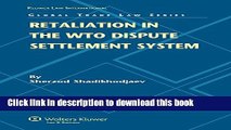 [PDF]  Retaliation in the WTO Dispute Settlement System (EUCOTAX Series on European Taxation