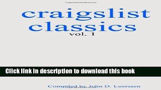 Read Craigslist Classics, Vol. 1  Ebook Free