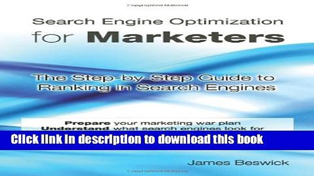 Read Search Engine Optimization for Marketers: The Step-by-Step Guide to Ranking in Search Engines