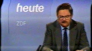 Sendeschluß Freitag 15. Januar 1982 ZDF heute Gerhard Klarner Programmtafeln Testbild