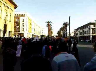 Police Beat Peaceful Demonstrators in Rabat, Morocco - 26/3