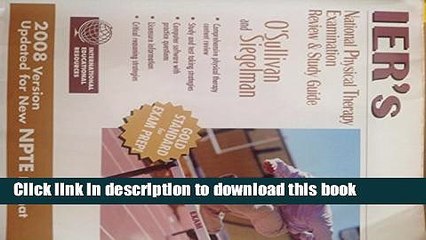 [PDF] National Physical Therapy Examination Review   Study Guide 2008 [PDF] Online