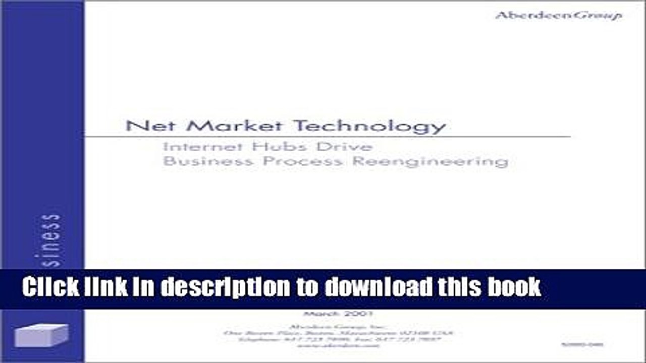 Read Net Market Technology : Internet Hubs Drive Business Process Reengineering~Executive