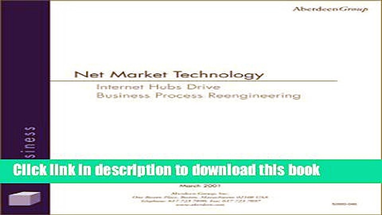 Read Net Market Technology : Internet Hubs Drive Business Process Reengineering~Market Forecast