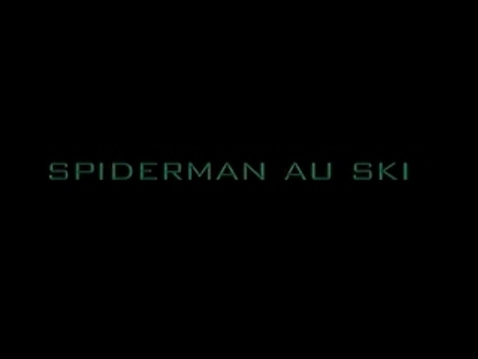Spiderman au ski