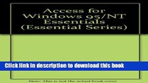 Read Access for Windows 95 Essentials Ebook Free