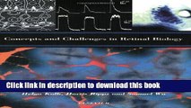 Read Concepts and Challenges in Retinal Biology, Volume 131 (Progress in Brain Research)  Ebook Free
