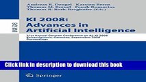 Read KI 2008: Advances in Artificial Intelligence: 31st Annual German Conference on AI, KI 2008,