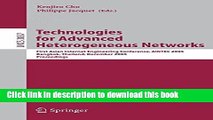 Download Technologies for Advanced Heterogeneous Networks: First Asian Internet Engineering