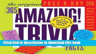 Read Book The Original Amazing Trivia Facts Page-A-Day Calendar 2010 ebook textbooks
