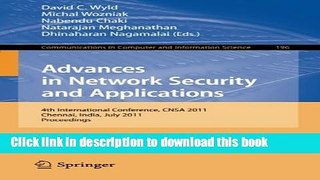 Read Advances in Network Security and Applications: 4th International Conference, CNSA 2011,
