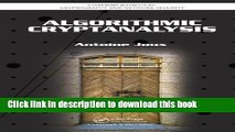 Read Algorithmic Cryptanalysis (Chapman   Hall/CRC Cryptography and Network Security Series) Ebook